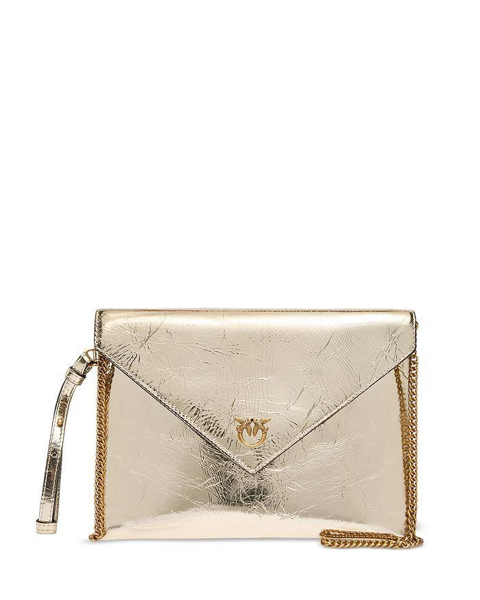 PINKO Metallic Leather Envelope Purse