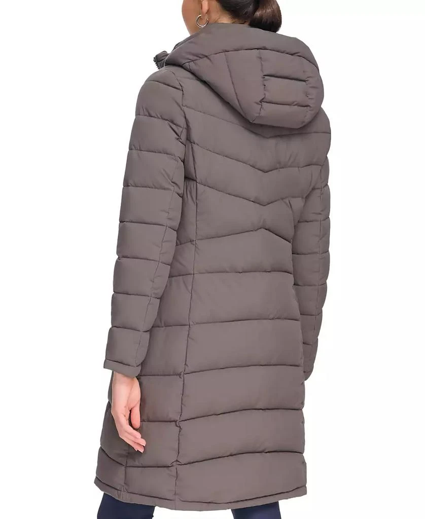 Calvin Klein Women's Hooded Stretch Puffer Coat, Created for Macy's 2
