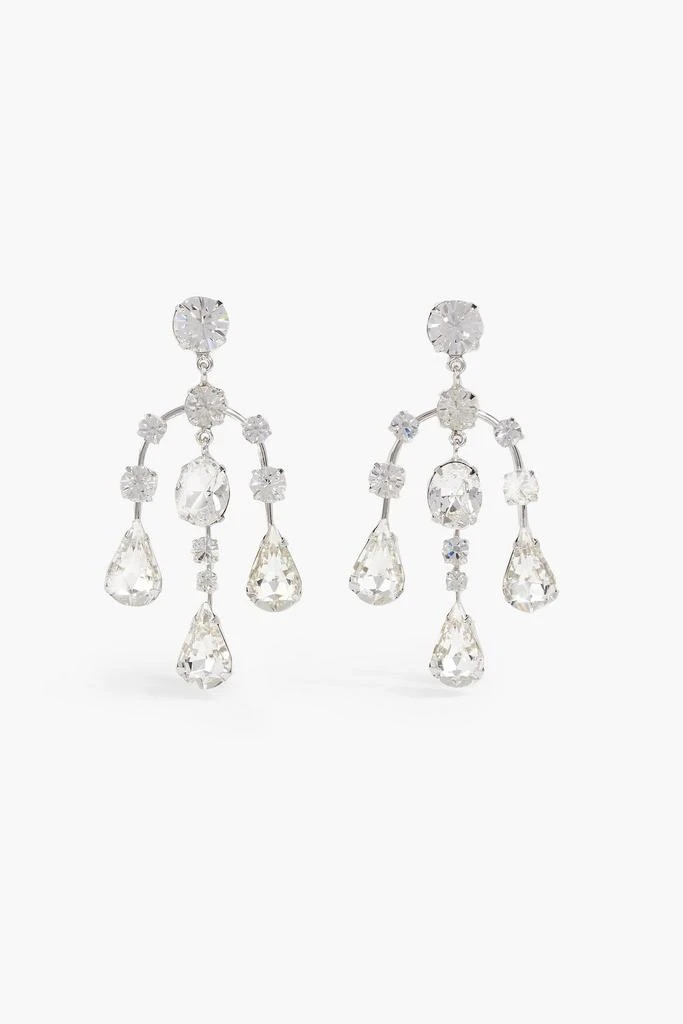 JENNIFER BEHR Staci silver-tone crystal earrings 1