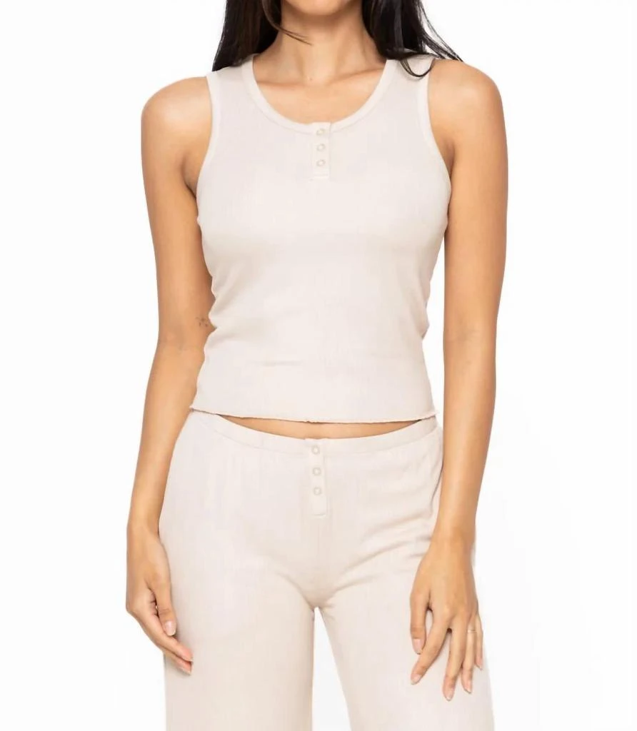 mono b Bamboo Pj Set In Bone 2