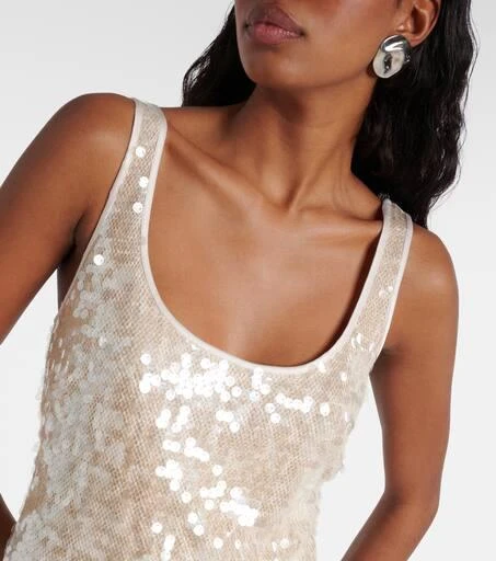 SIMKHAI Bex sequined maxi dress 4
