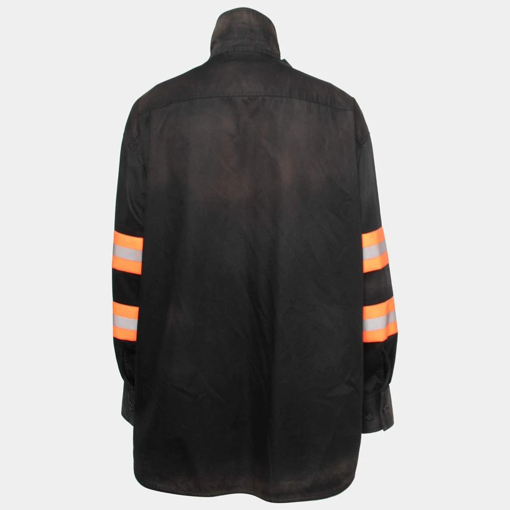 Calvin Klein Calvin Klein Black Cotton Reflective Fireman Jacket M 2