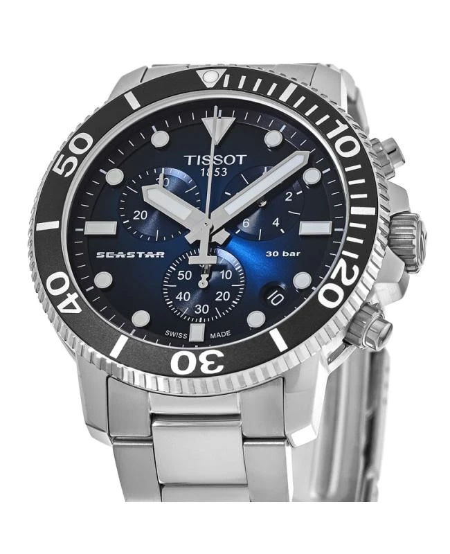 Tissot Tissot Seastar 1000 Chronograph Blue Dial Stainless Steel Men's Watch T120.417.11.041.01 2