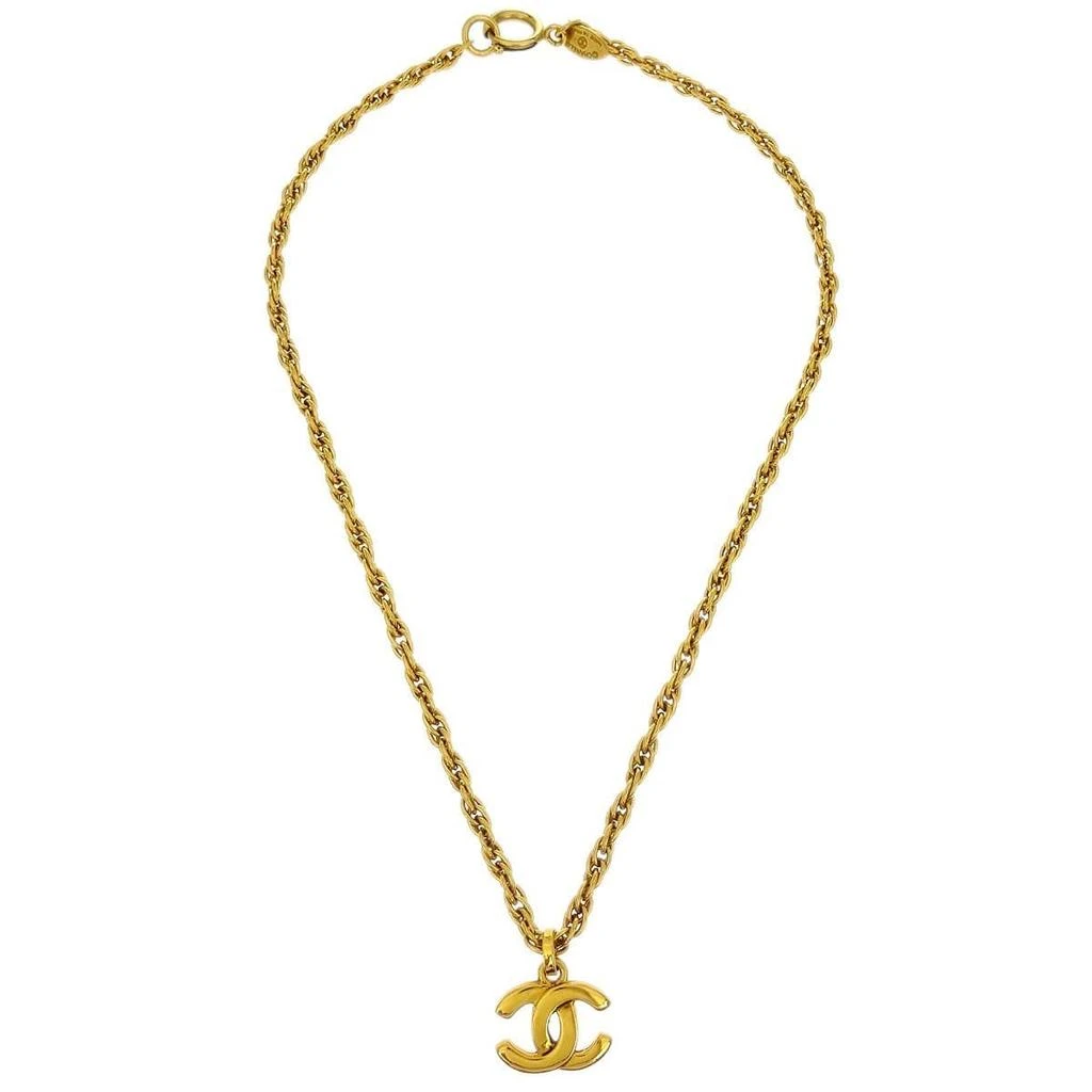 Chanel Cc Pendant Necklace Metal _Plated Jewelry (Pre-Owned)