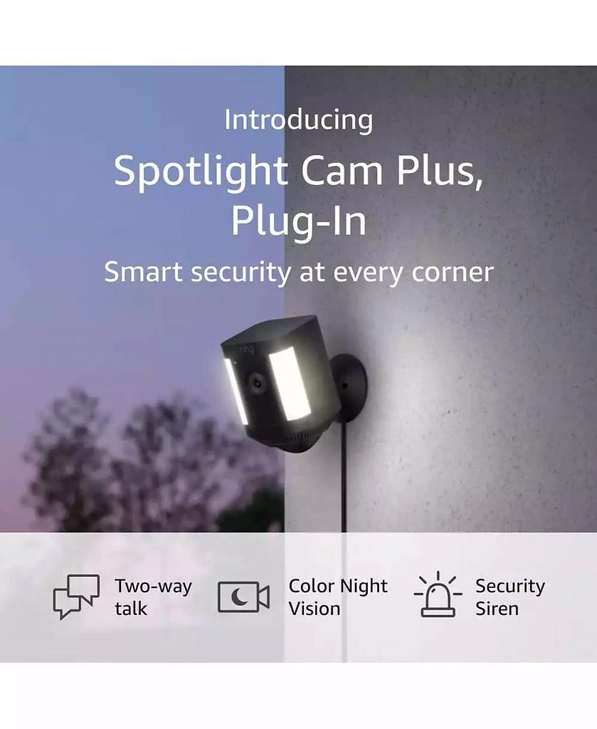 ring Spotlight Cam Plus Plug-in Black 4
