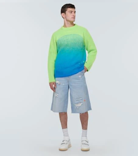 ERL Rainbow knitted mohair-blend sweater 2