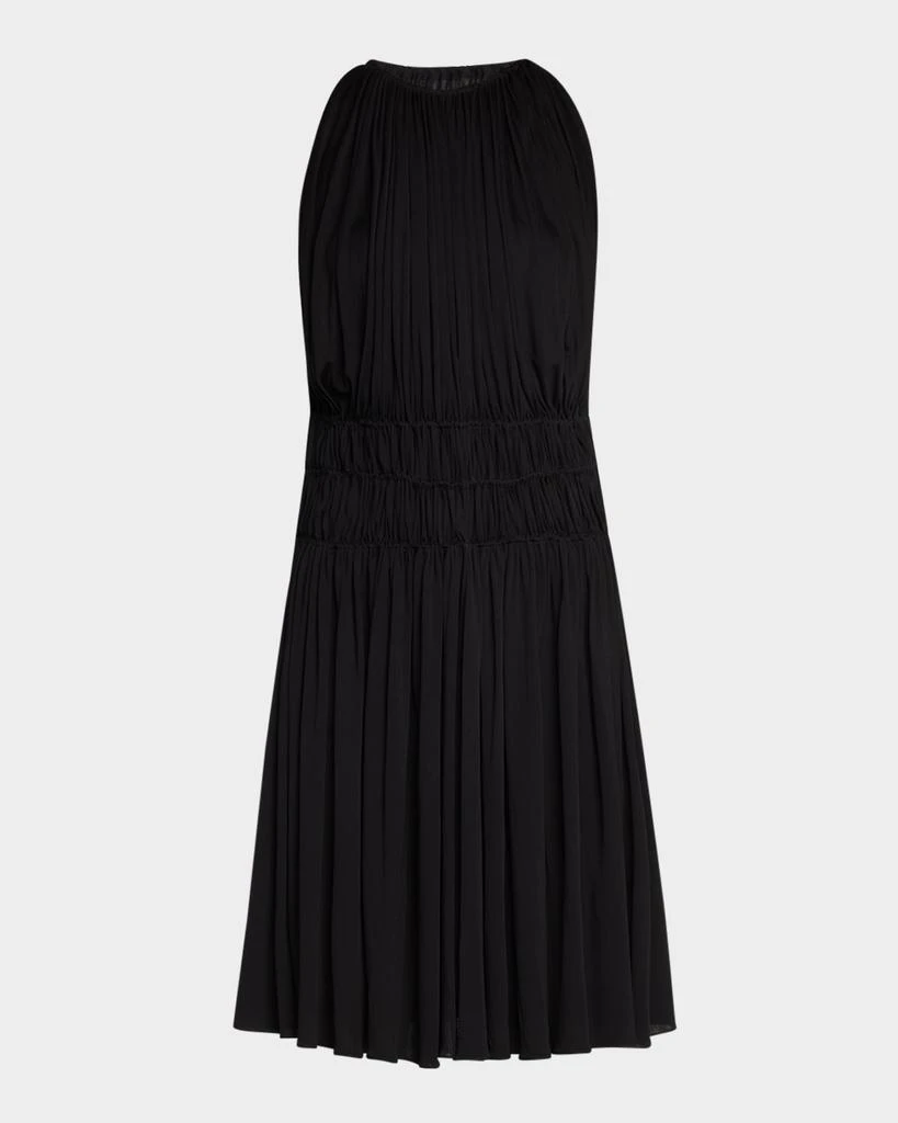 Yves Saint Laurent Ruched Sleeveless Fit-&-Flare Dress - Dresses & Skirts -  Free Shipping - BeyondStyle