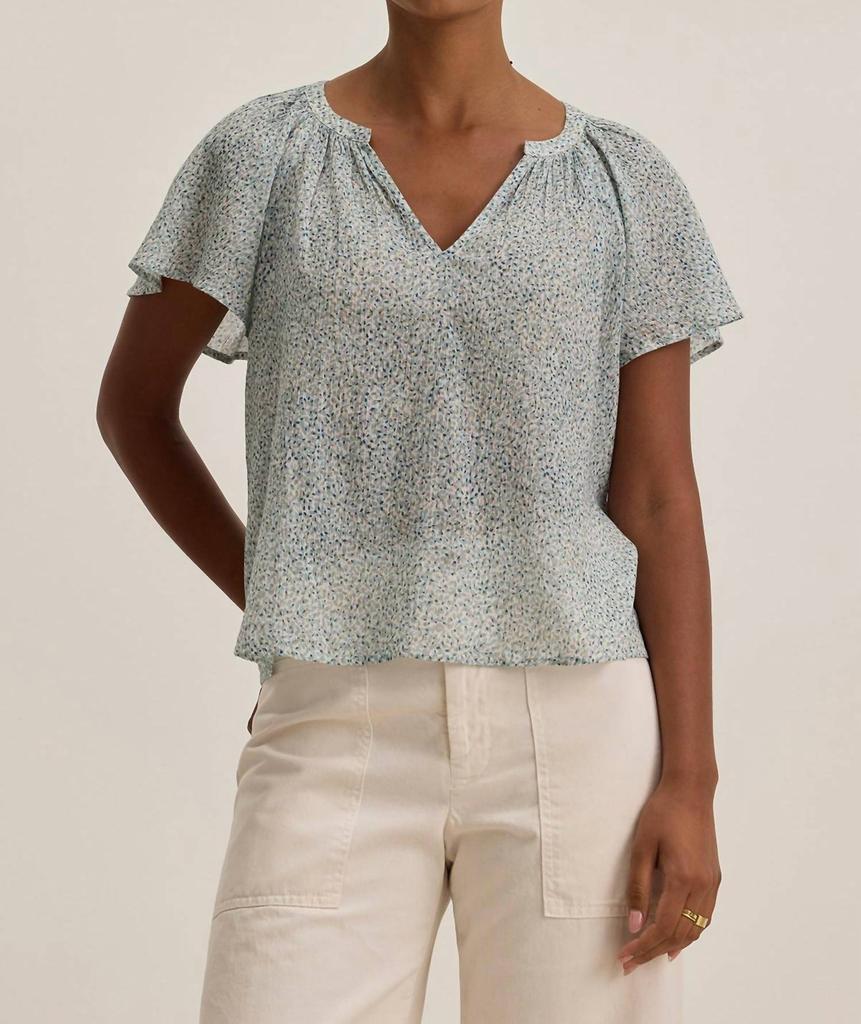 Velvet by Graham & Spencer Park Top In Seafoam