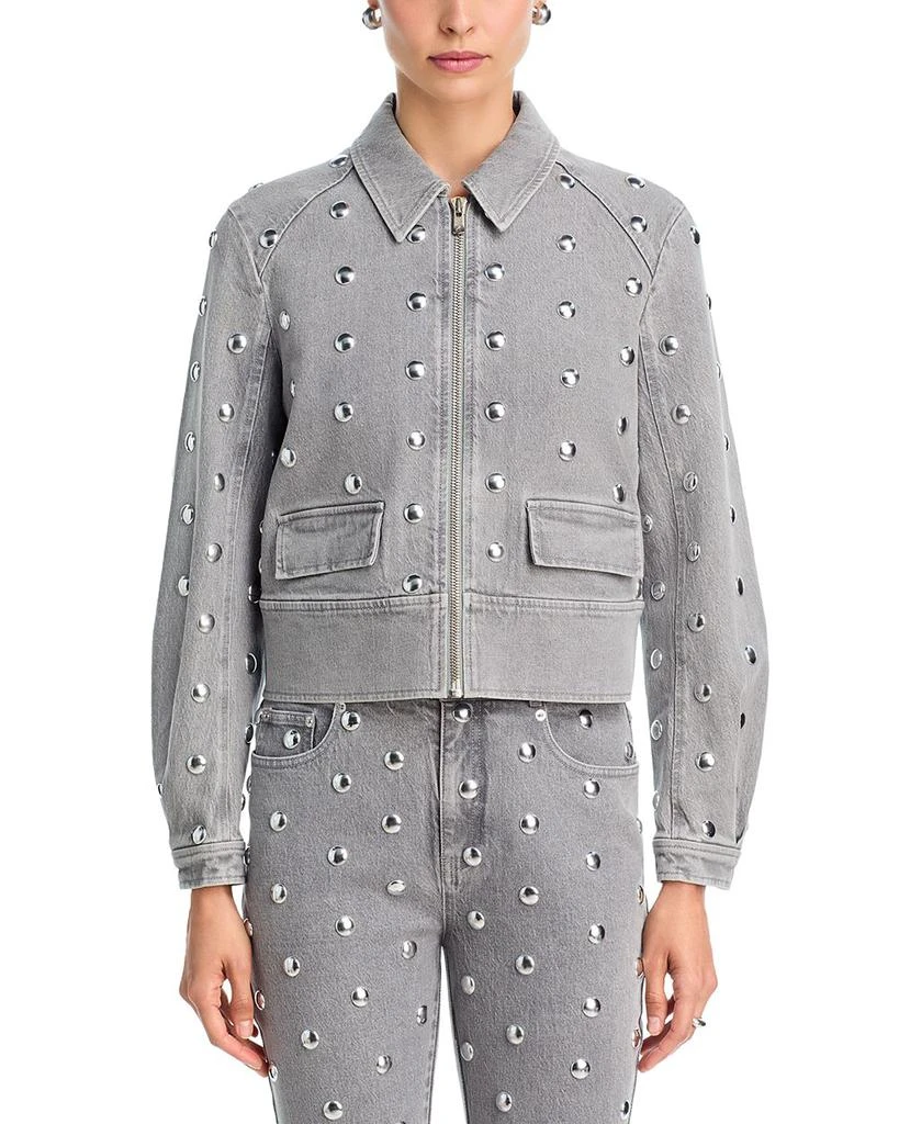 Cinq à Sept Harriet Studded Denim Jacket 2