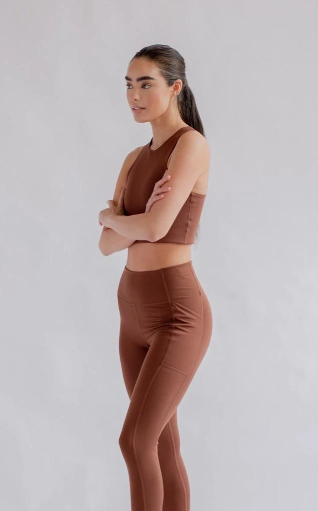 Girlfriend Collective Legging - Pocket High-Rise Legging - Terre 1