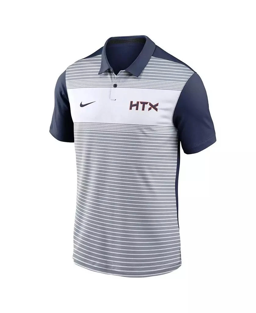 NIKE Men's White/Navy Houston Astros 2025 City Connect Fashion Legacy Icon Vapor Performance Polo Shirt 3