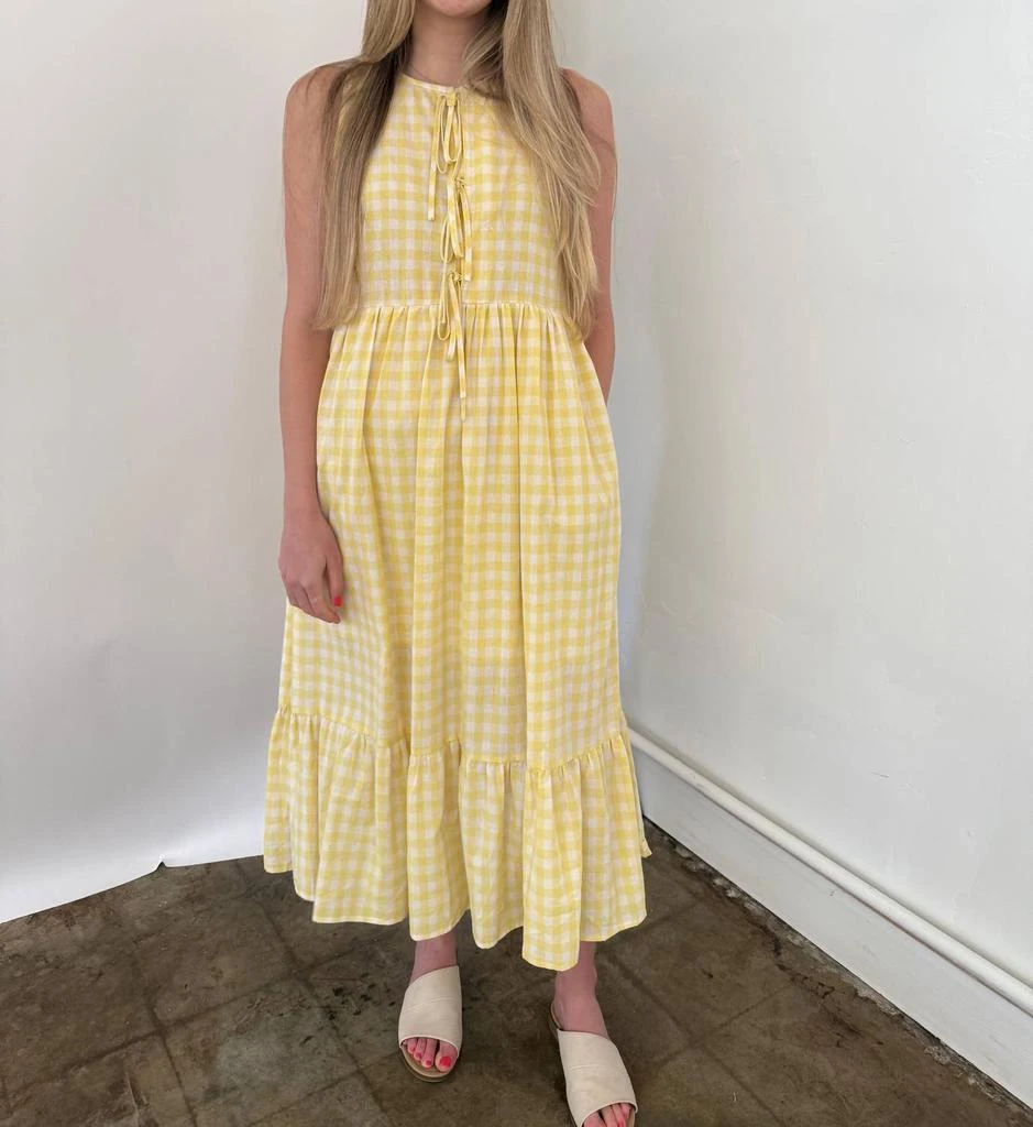 knee length dresses for ladies Marigold Pleated Midi Dress  Endless World