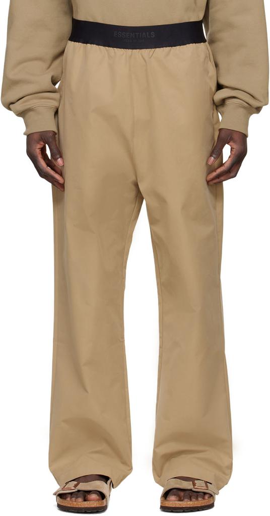 Essentials Tan Cotton Lounge Pants