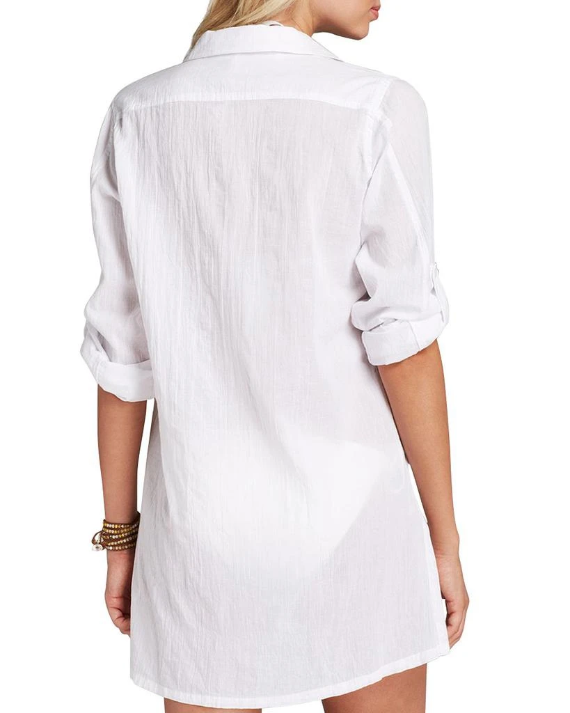 Ralph Lauren Crushed Cotton Camp Shirt Swim Cover-Up 2