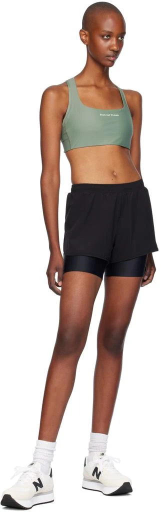District Vision Green Twin Layer Medium Support Sport Bra 4