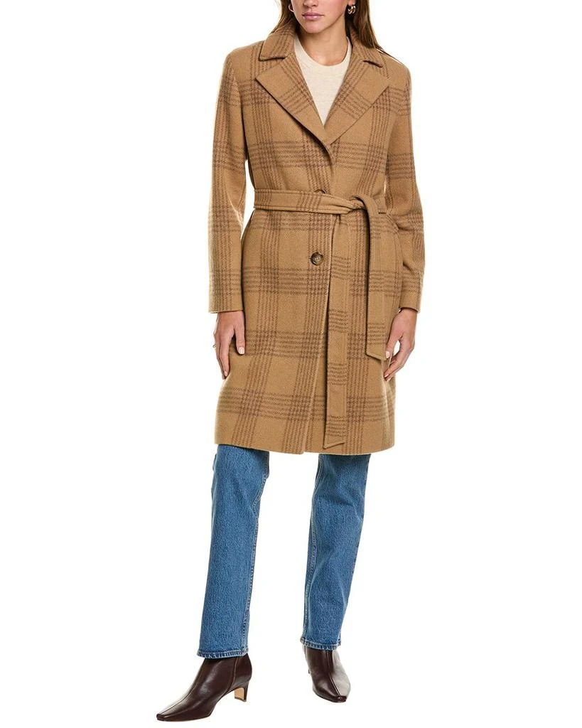 Cinzia Rocca Icons Long Wool-Blend Trench Coat 3