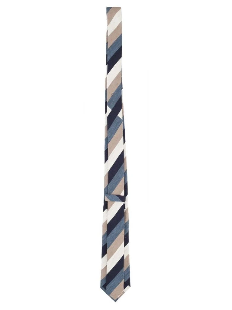 TAGLIATORE Tagliatore Striped Silk Tie 2