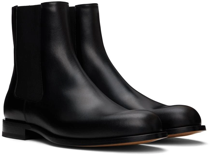 The Row Black Novus Chelsea Boots 4