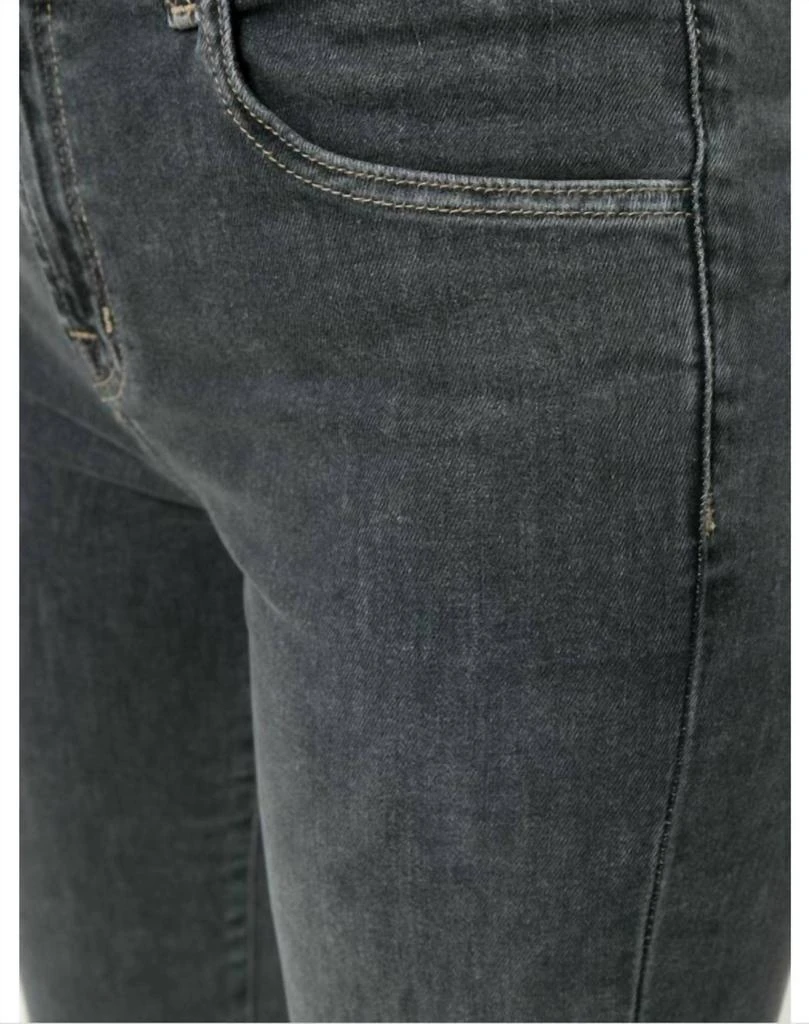 J Brand J Brand - Ruby High Rise Asymmetrical Fray Straight Leg Crop Jeans 3