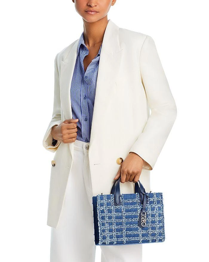 Michael Kors Michael Kors Gigi Small East West Denim Messenger Tote 2