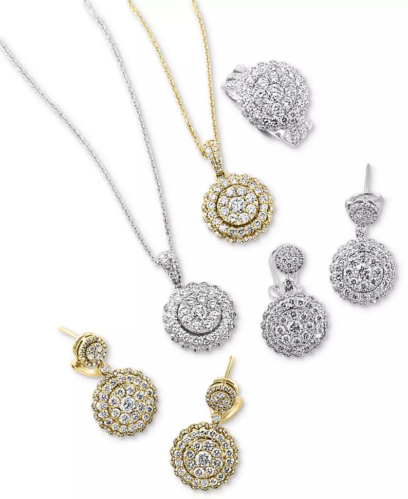 Effy Rock Candy by EFFY® Halo Cluster Pendant Necklace (1-1/5 ct. t.w.) in 14k White or Yellow Gold