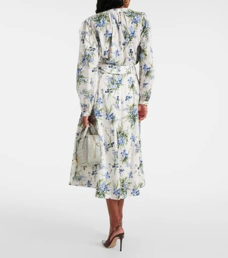 VERONICA BEARD Arwen floral cotton midi skirt 3