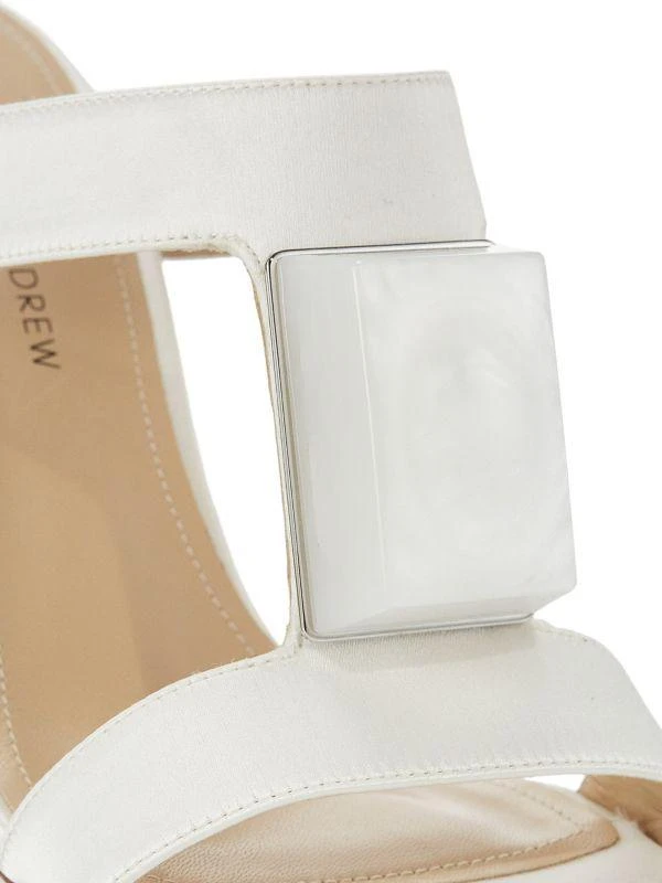 Paul Andrew 95MM Cube Satin Sandals 6