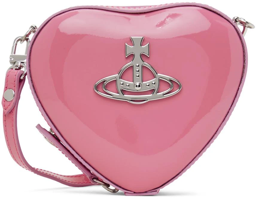 Vivienne Westwood Pink Mini Louise Heart Crossbody Bag 1