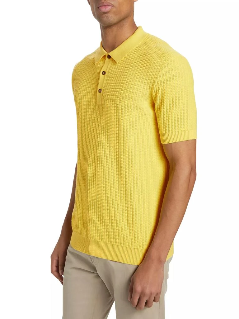 Saks Fifth Avenue Slim-Fit Textured Cotton Polo Shirt 4