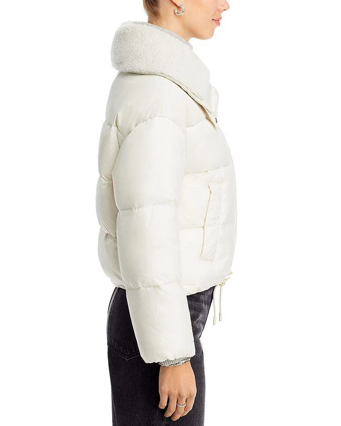 Yves Salomon Shearling Collar Down Puffer Jacket 6