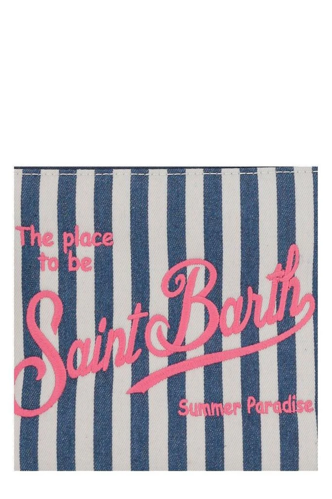 Mc2 Saint Barth Mc2 Saint Barth Aline Striped Denim Effect Pochette 3