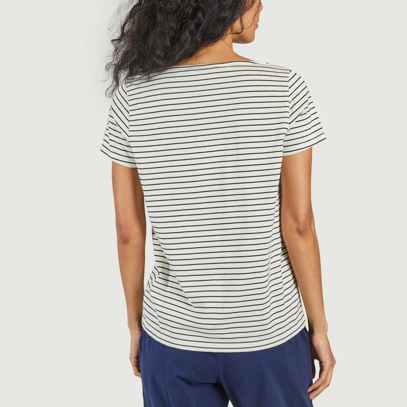 People Tree Striped T-shirt Tianna Navy PEOPLE TREE 3