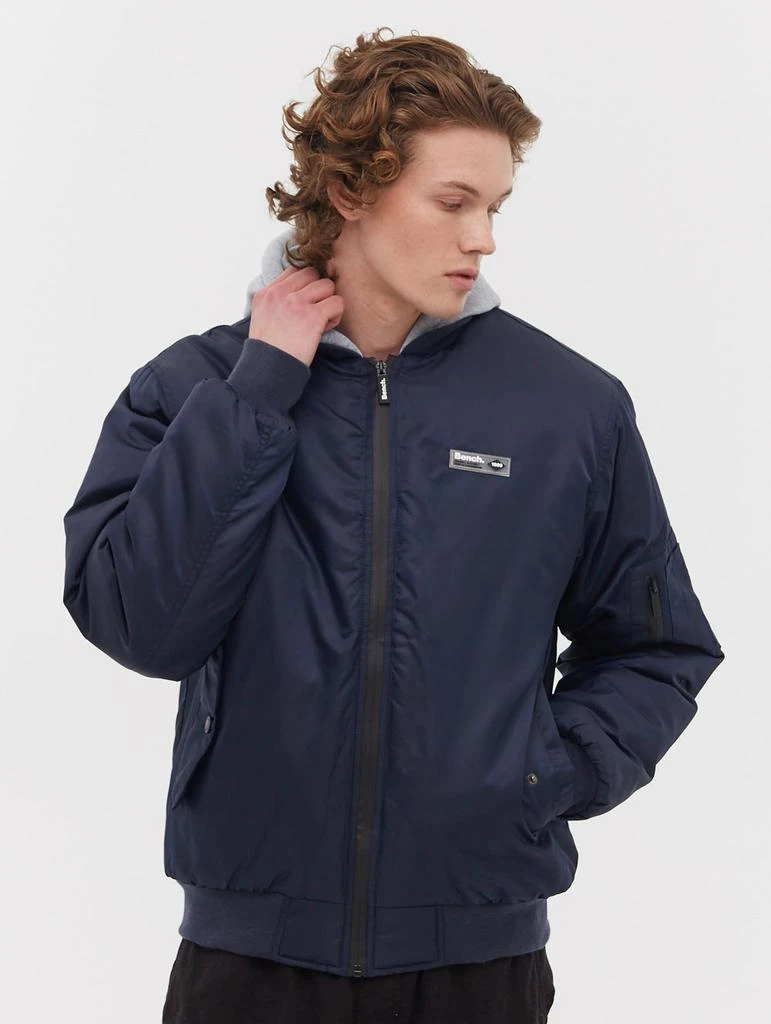 Bench. Bomper Fleece Hood Bomber Jacket - 1