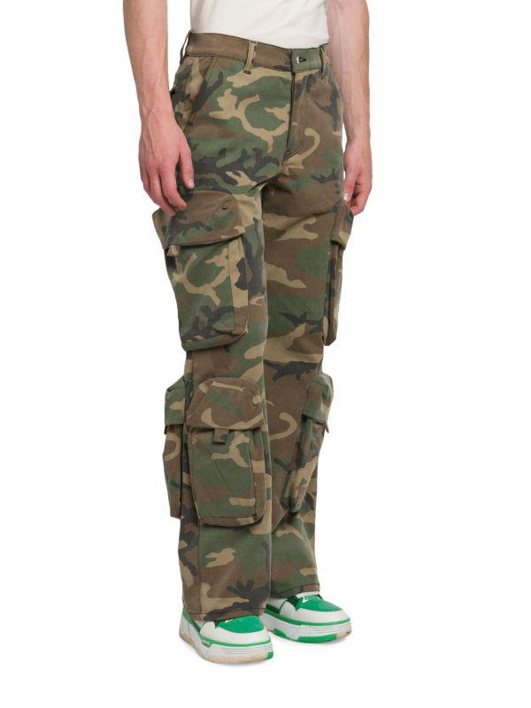 【新品】AMIRI M65 CAMO CARGO KICK FLARE 31 NWT Amiri M65 Camouflage Print Denim Kick Flare Leg Cargo
