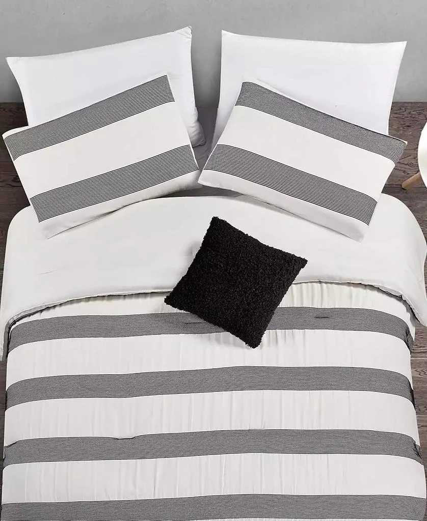 Rachel Roy Chenille Stripe 3-Pc. Comforter Set 3