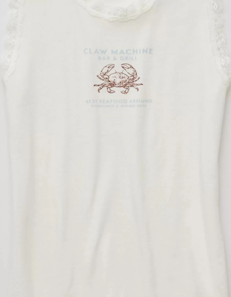 AE AE Graphic Lace Trim Tank Top 6