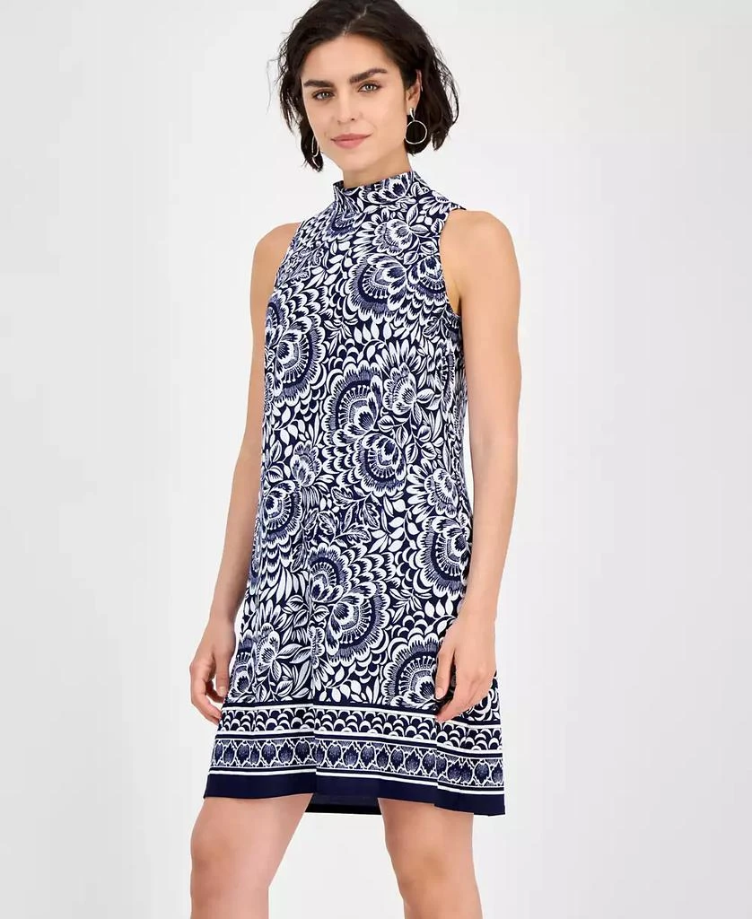 Robbie Bee Women's Mock-Neck Sheath Dress 4