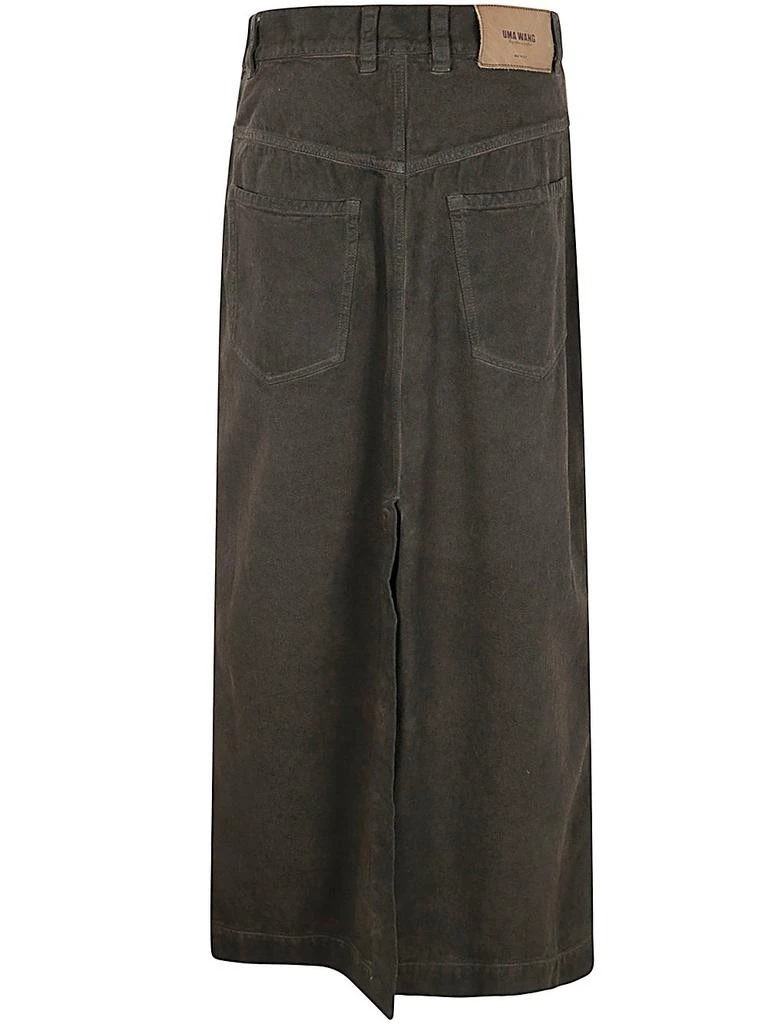 Uma Wang Uma Wang Logo Patch Denim Skirt 2