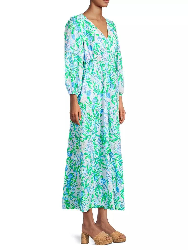 Lilly Pulitzer Deacon Floral V-Neck Maxi Dress 4