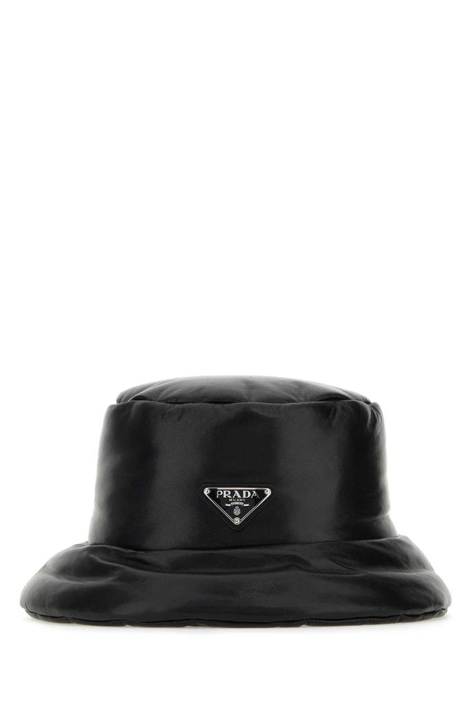 Prada Prada Logo-Enamelled Padded Designed Bucket Hat - Hats