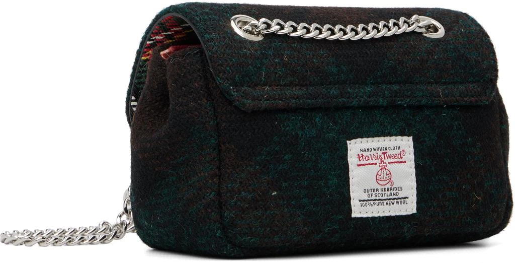 Vivienne Westwood Green Check Small Chain Bag 3