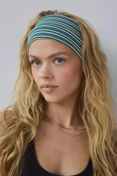 Urban Outfitters Textured Striped Headwrap 1