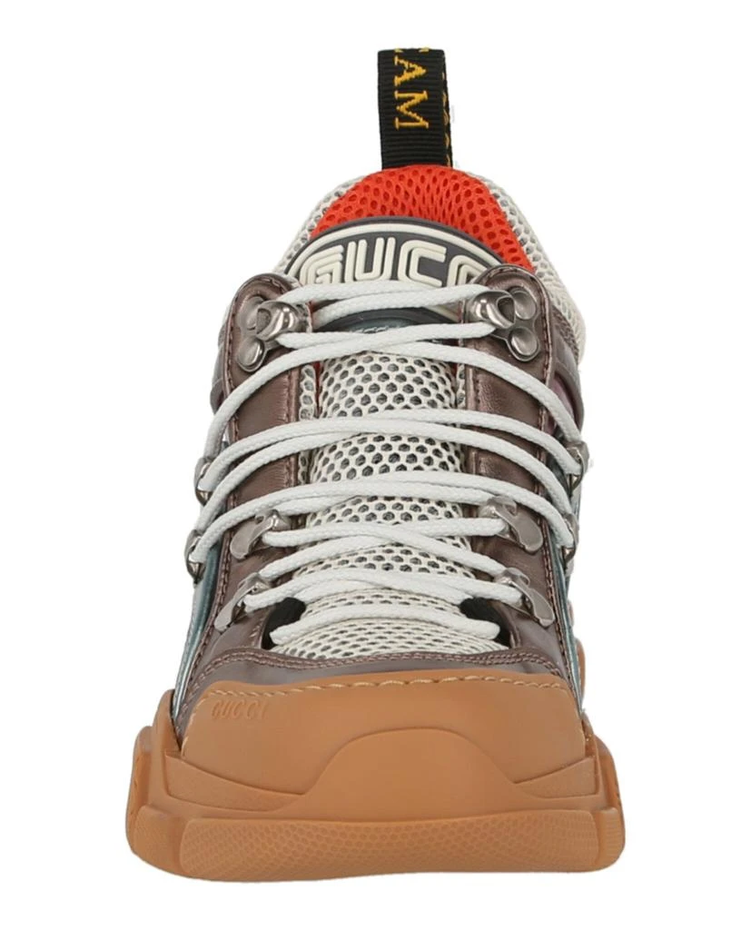 Gucci Flashtrek Metallic Leather Sneakers 4