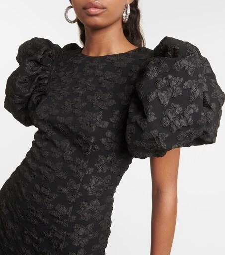rotate jacquard midi dress Rotate By Birger Christensen Floral-jacquard Midi Dress