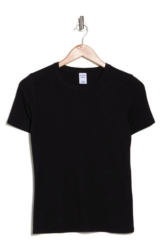Melrose and Market Cotton Blend Fitted Tee 3