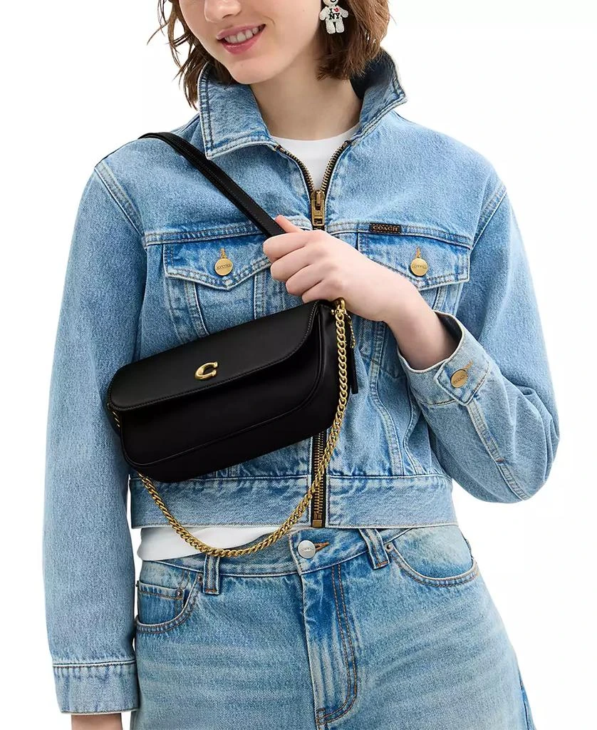 Coach Brook Small Leather Flap Chain Bag 1