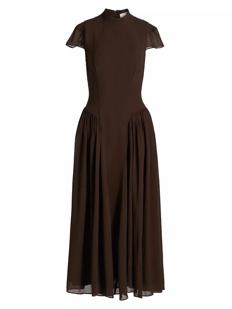 Reformation Maven Georgette Midi-Dress 1