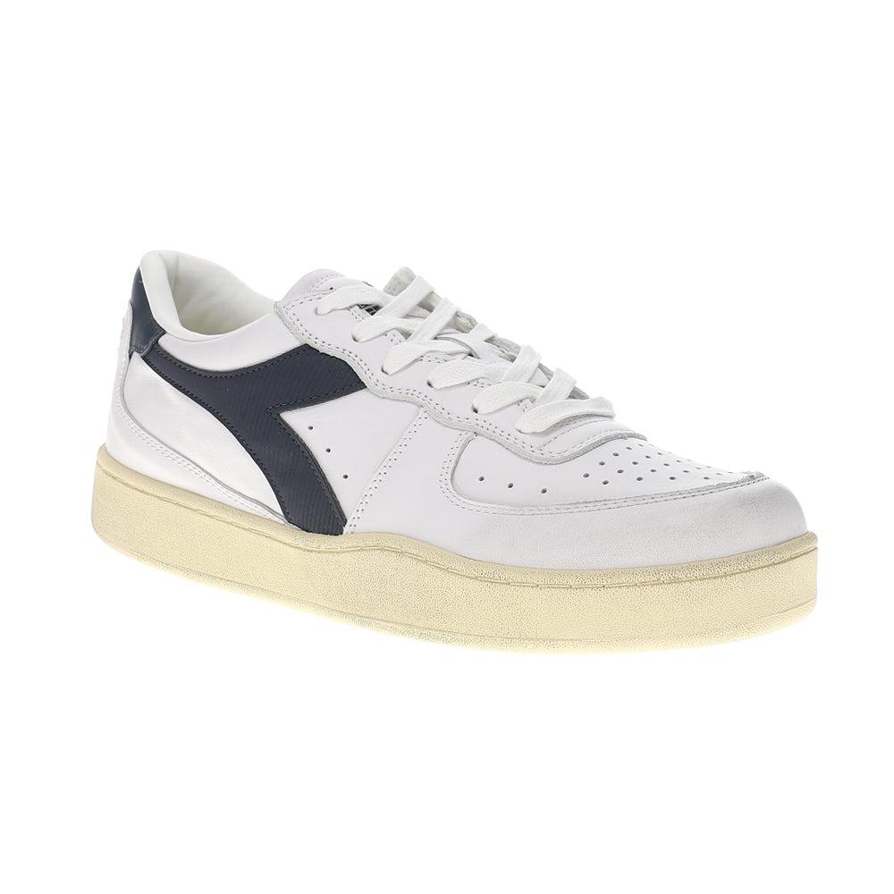 Diadora Mi Basket Low Used Lace Up Sneakers