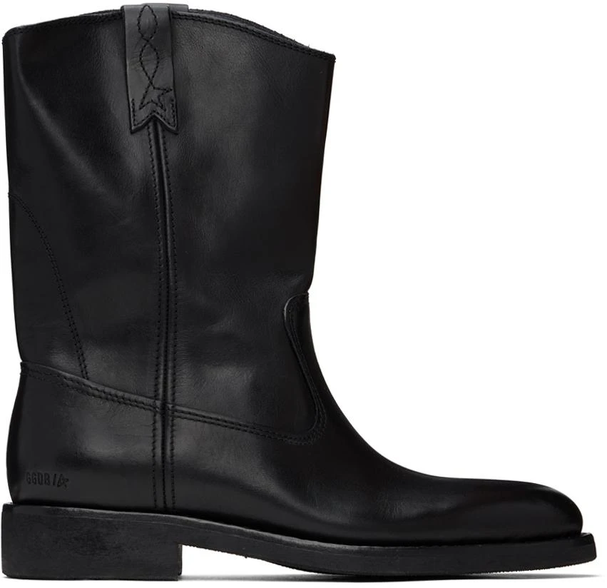 Golden Goose Black Biker Boots 1