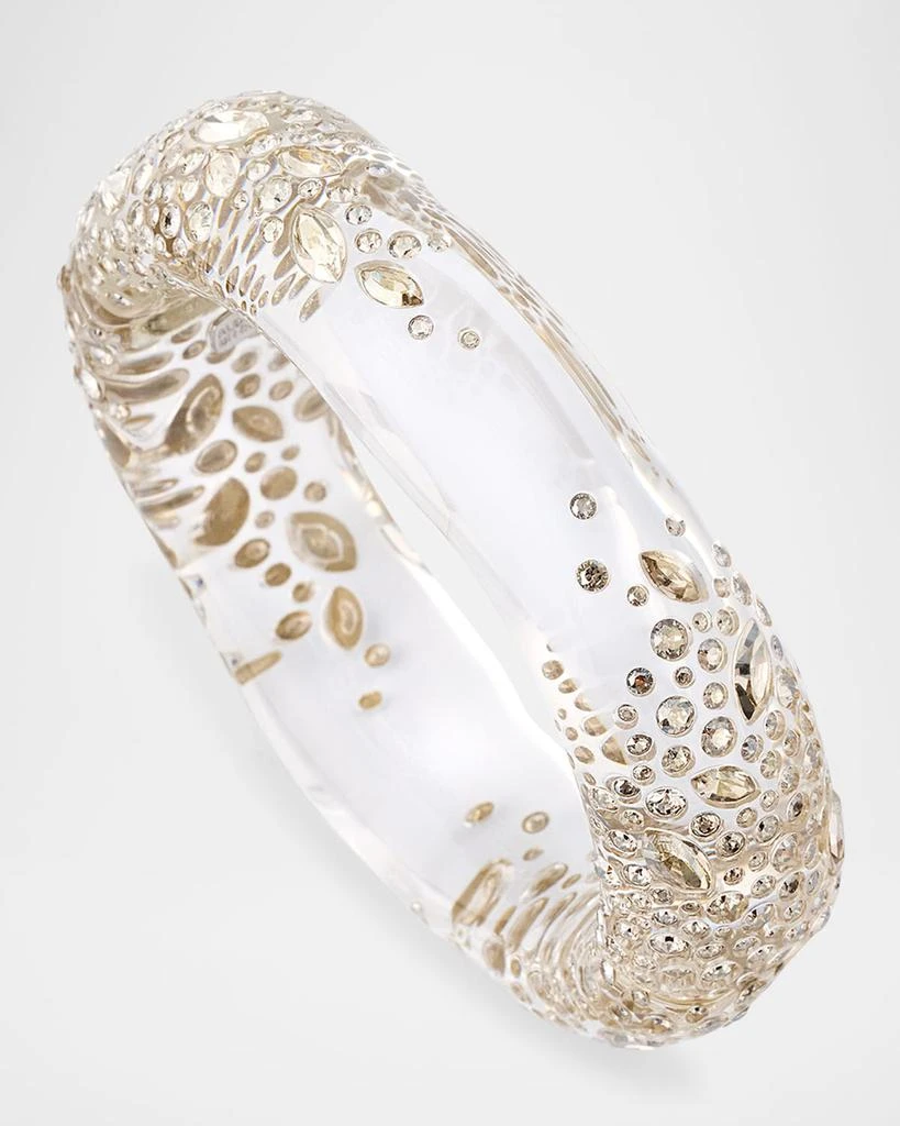 Alexis Bittar Confetti Crystal Lucite Hinge Bracelet 3